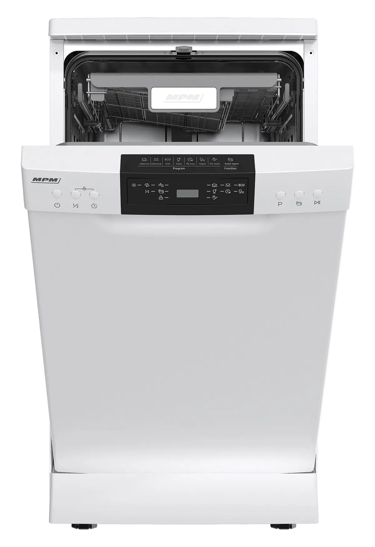 Zmywarka MPM 45-ZMF-01 44,8cm Automatyczne otwieranie drzwi Szuflada na sztućce