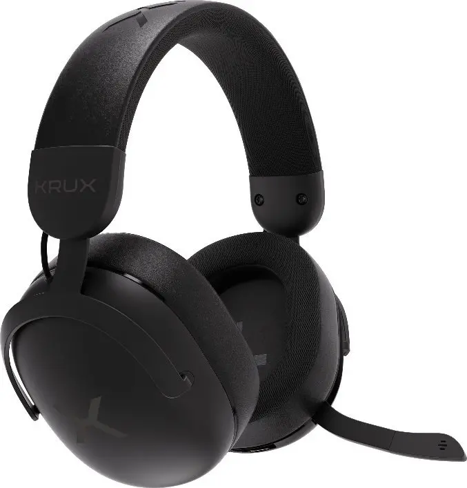 фото Навушники з мікрофоном Krux Crave Pro Wireless Black (KRXC013)