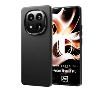 Etui 3mk Matt Case do Redmi Note 14 Pro Czarny