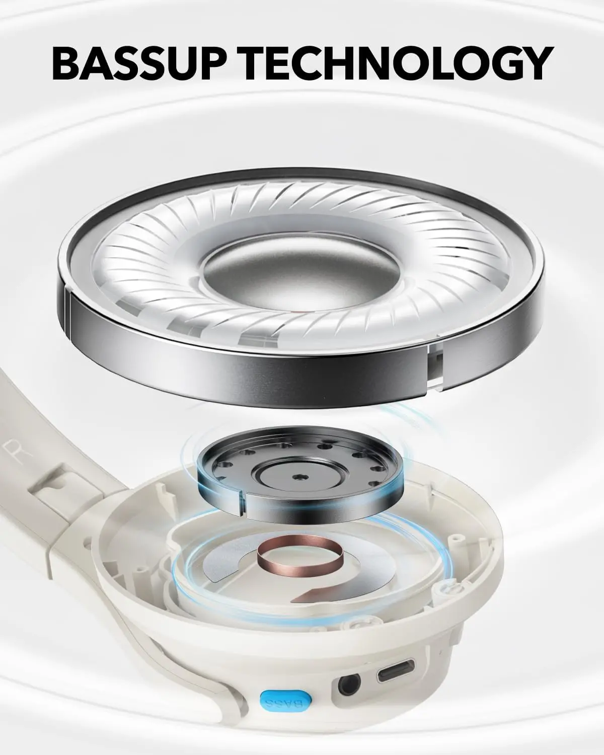 фото Навушники з мікрофоном Anker Soundcore Q11i White