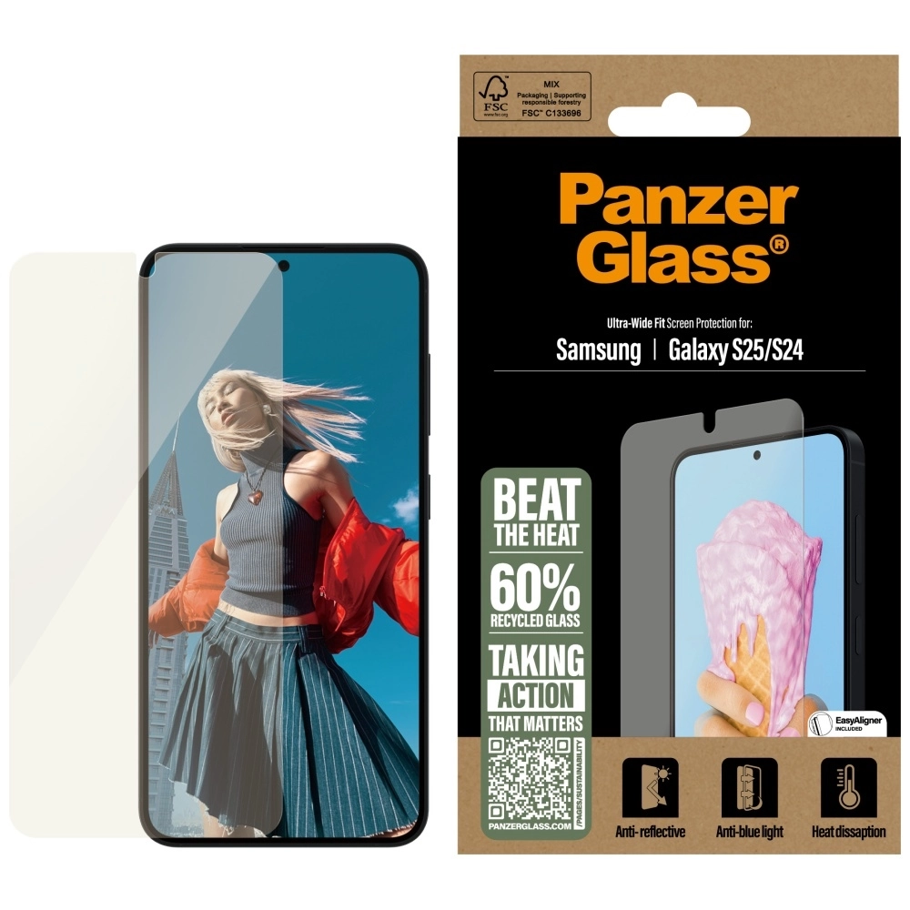 Szkło hartowane PanzerGlass All-in-One Ultra-Wide Fit do Galaxy S25