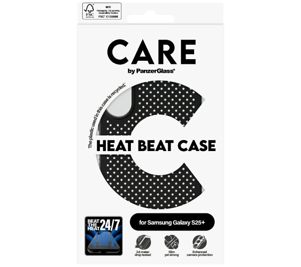 PanzerGlass Feature Heat Beat do Galaxy S25 Plus Czarny