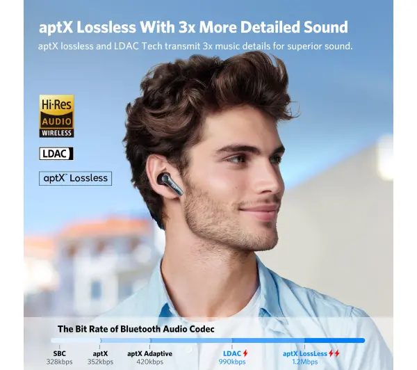 Earfun Air Pro 4 ANC  Dokanałowe Bluetooth 5.4 Czarny