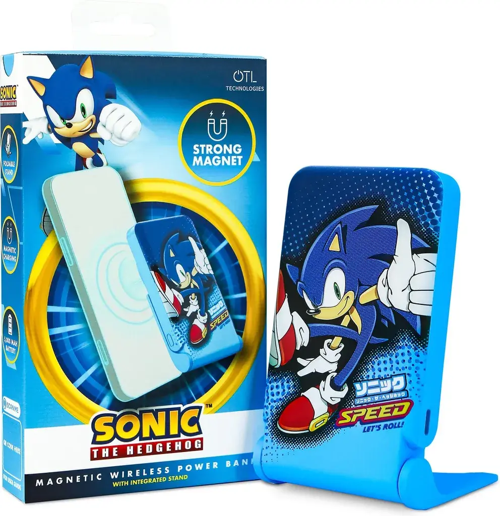 Powerbank OTL Technologies SH1195 Sonic the Hedgehog Magnetyczny 5000mAh 15W
