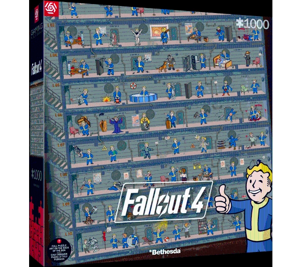 Good Loot Fallout 4 Perk Poster Gaming Puzzle 1000 elementów