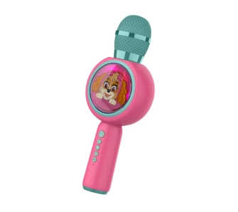 Mikrofon z głośnikiem Bluetooth OTL Technologies PAW Patrol Skye PopSing LED Light Up Wireless Karaoke 5W Różowy