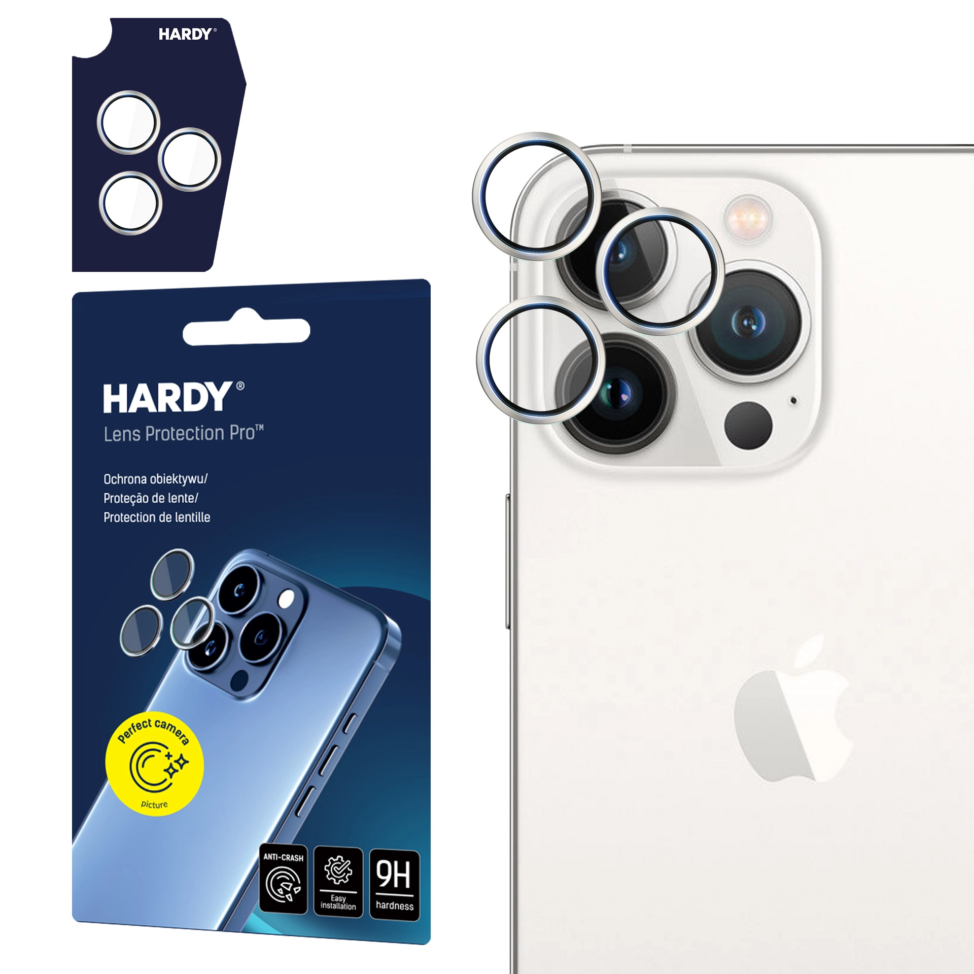 Szkło hartowane 3mk HARDY Lens Protection Pro do iPhone 14 Pro/14 Pro Max