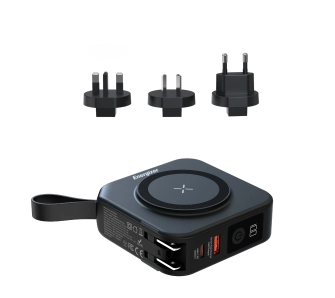 Powerbank Energizer QM10001AC 10000mAh 20W Adapter gniazda zasilania UE/UK Czarny