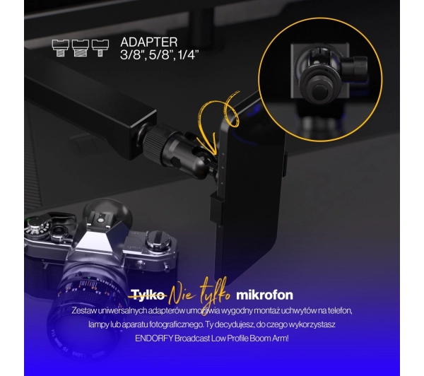 Endorfy EY0A009 Broadcast Low Profile Boom Arm