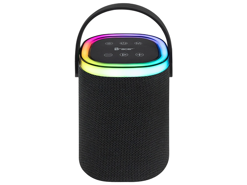 Głośnik Bluetooth Tracer Stripe XL TWS BT RGB 10W Radio FM Czarny
