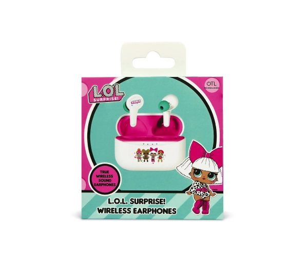 OTL Technologies LOL Suprise! B.B. Nation TWS Earphones Dla Dzieci Dokanałowe Bluetooth 5.3 Biało-różowy - ⚡ EURO HIT CENOWY! ⚡