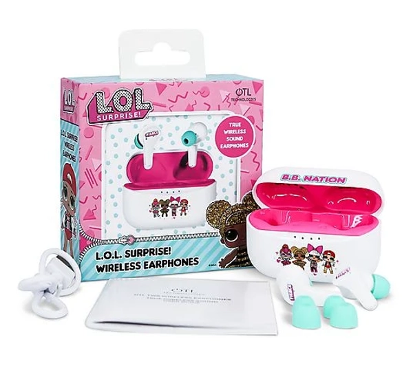 OTL Technologies LOL Suprise! B.B. Nation TWS Earphones Dla Dzieci Dokanałowe Bluetooth 5.3 Biało-różowy - ⚡ EURO HIT CENOWY! ⚡