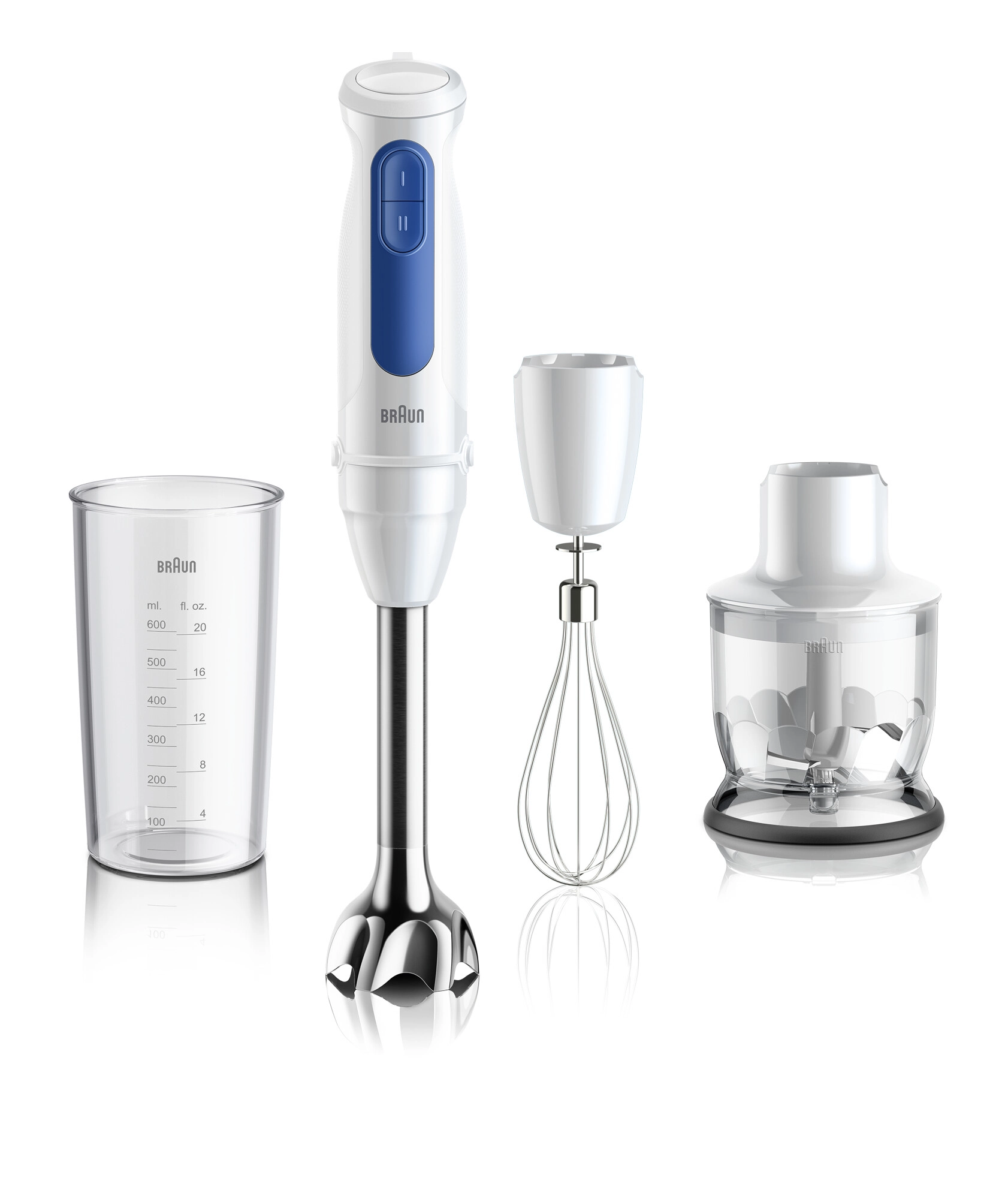 Blender Braun MultiQuick 3 MQ30.202M 900W Rozdrabniacz Końcówka do ubijania