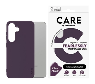 PanzerGlass CARE by Fashion QI do Galaxy S25 Fioletowy