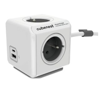 Kostka Cubenest PowerCube Extended PC420 USB PD 20W 1,5m Szary