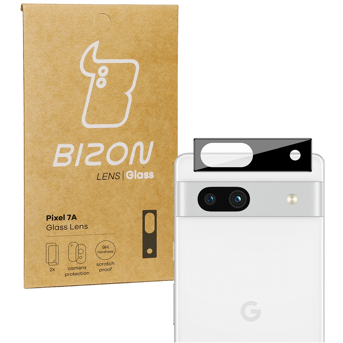 Szkło ochronne Bizon na aparat Lens do Pixel 7A 2 sztuki
