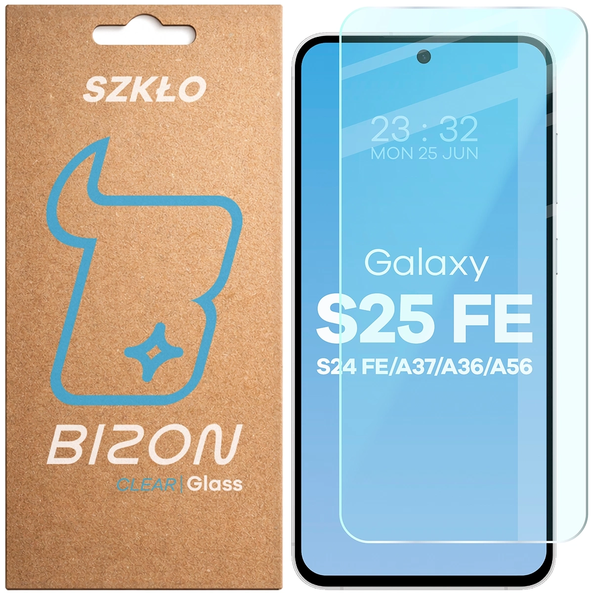 Szkło hartowane Bizon Clear 2 do Galaxy S24 FE 5G/S25 FE 5G/A36 5G/A56 5G/A37 5G