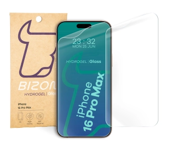 Folia hydrożelowa Bizon na ekran Hydrogel Front do iPhone 16 Pro Max 2 sztuki