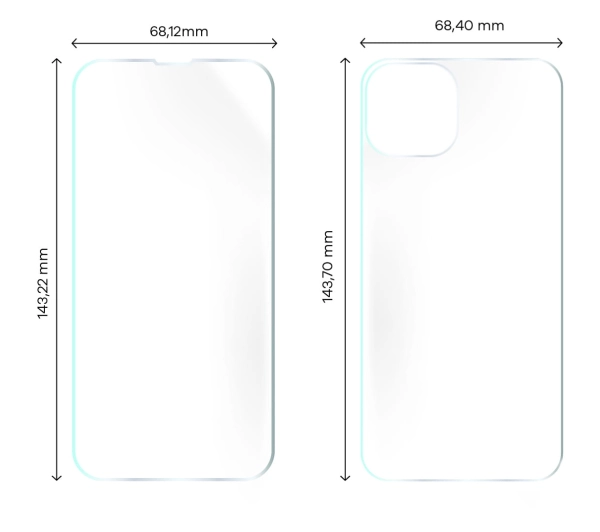 Bizon na tył i przód Hydrogel do iPhone 14