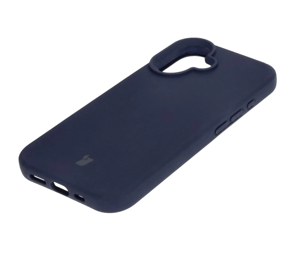 Bizon Silikonowe Soft do iPhone 16 Ciemno-niebieski