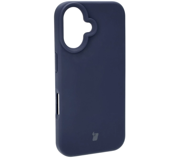 Bizon Silikonowe Soft do iPhone 16 Ciemno-niebieski