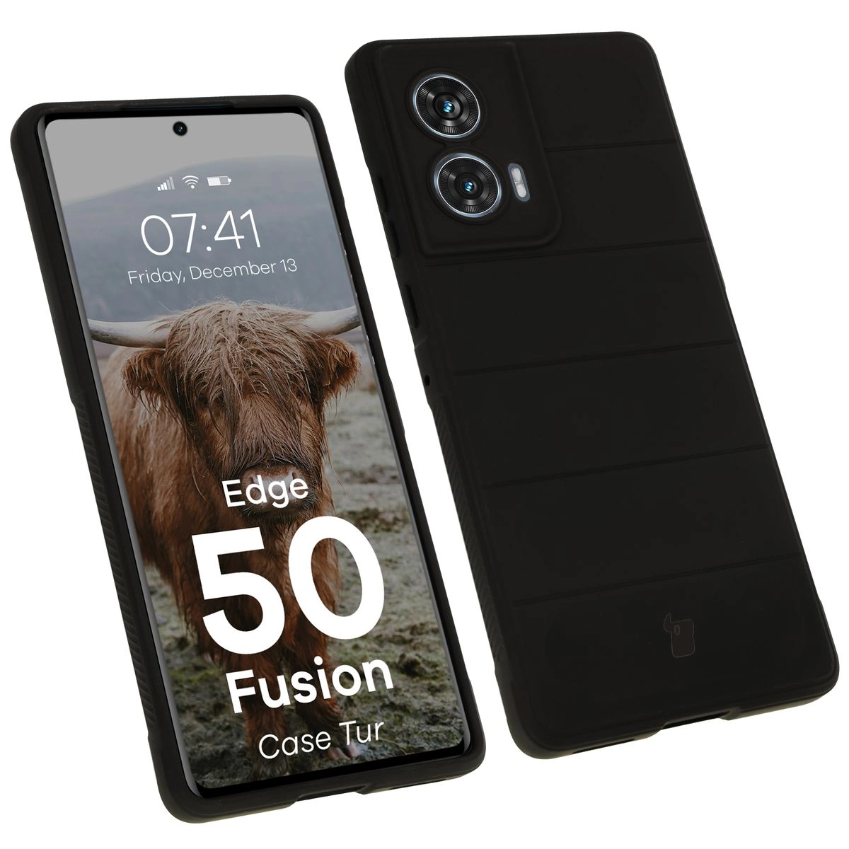 Etui Bizon Tur do Motorola Edge 50 Fusion Black