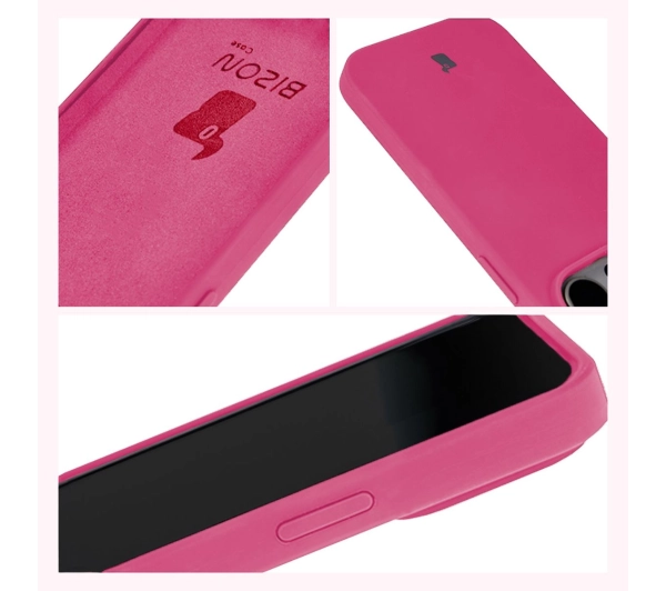 Bizon Silikonowe Soft do iPhone 14 Pro Fuksja