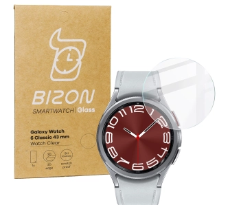 Szkło hartowane Bizon Watch Clear do Galaxy Watch 6 Classic 43mm