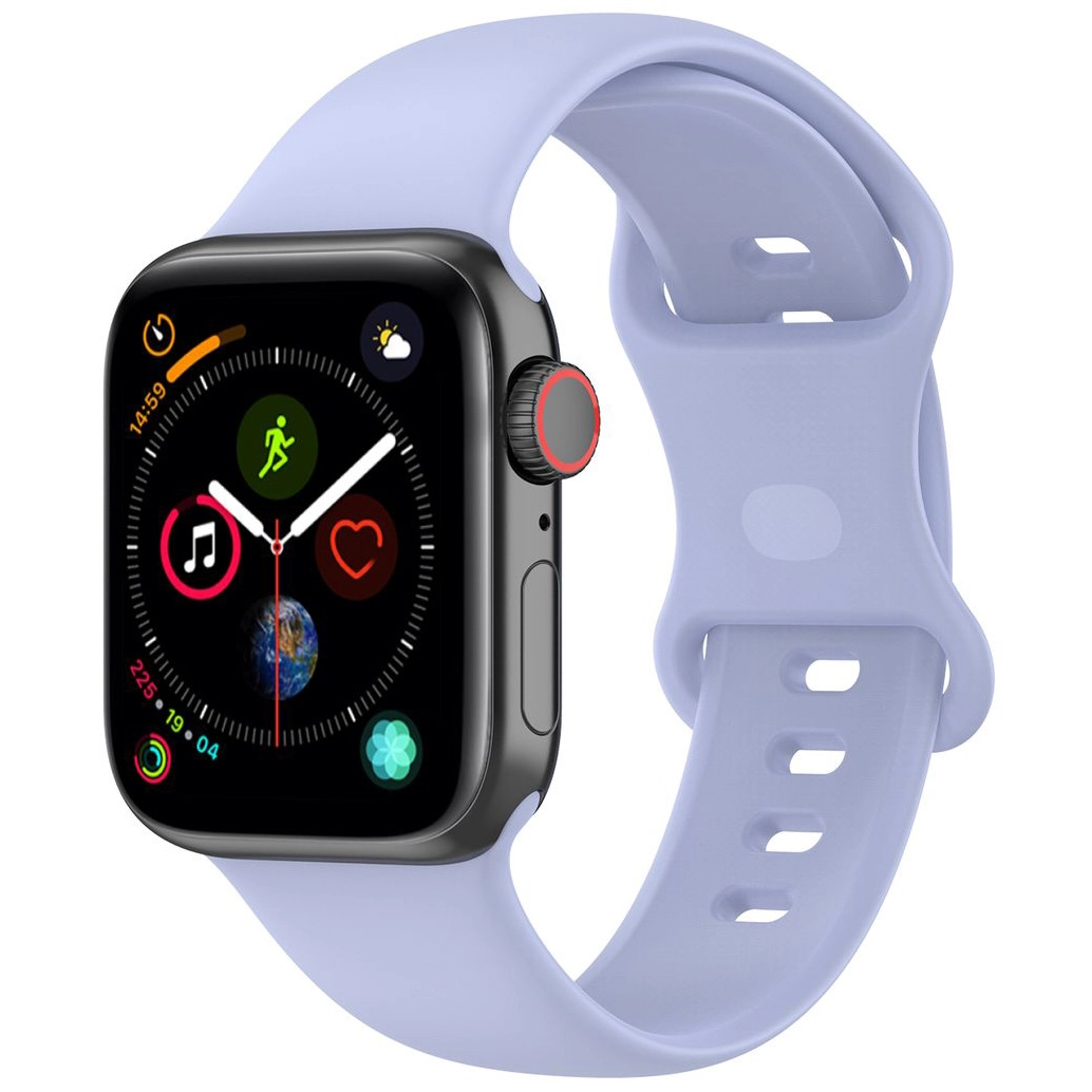 Pasek Bizon Strap Watch Silicone S do Apple Watch 38/40/41/42mm Jasno-Fioletowy