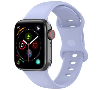 Pasek Bizon Strap Watch Silicone S do Apple Watch 38/40/41/42mm Jasno-Fioletowy