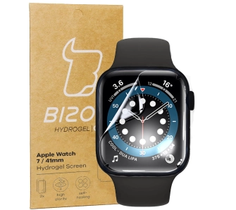 Folia hydrożelowa Bizon na ekran do Apple Watch 41mm 2 sztuki