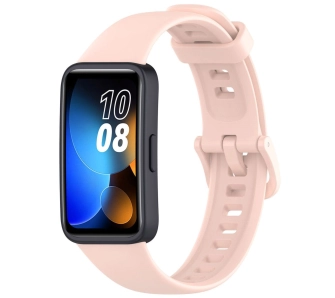Pasek Bizon Strap Watch Silicone do Huawei Band 9 / Band 8 Różowy