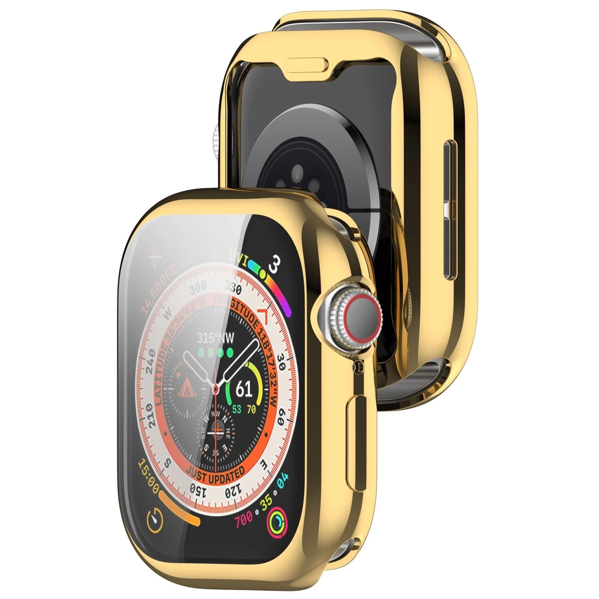 Nakładka na tarczę Bizon Felipe do Apple Watch 10/11 46mm Złoty