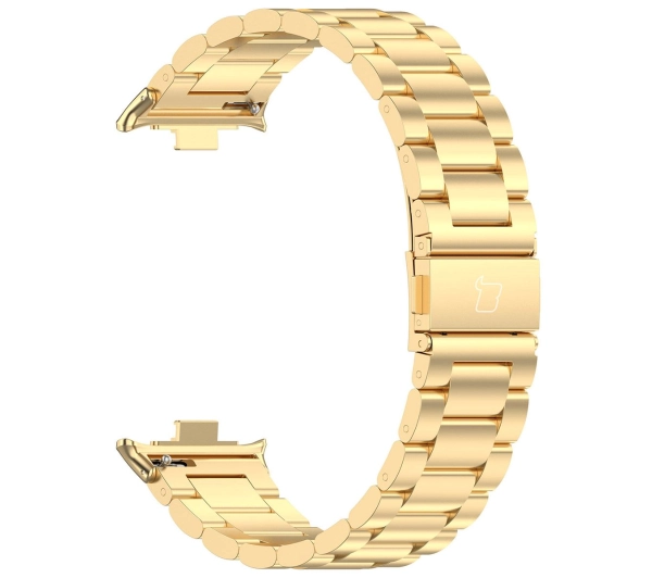 Bizon ze stali nierdzewnej Aura do Xiaomi Smart Band 9 Pro/8 Pro / Redmi Watch 5/4 Złoty