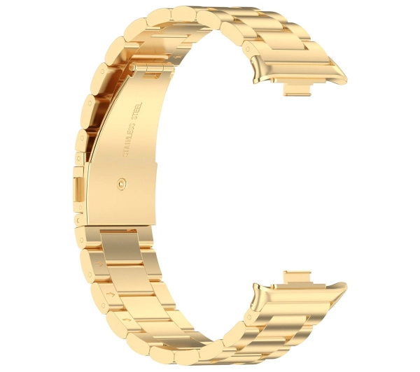 Bizon ze stali nierdzewnej Aura do Xiaomi Smart Band 9 Pro/8 Pro / Redmi Watch 5/4 Złoty