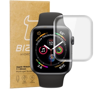 Folia hydrożelowa Bizon na ekran do Apple Watch 45mm 2 sztuki