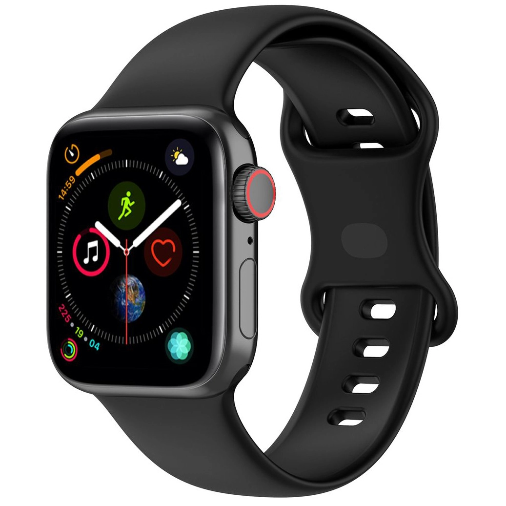 Pasek Bizon Strap Watch Silicone S do Apple Watch 38/40/41/42mm Czarny