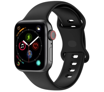 Pasek Bizon Strap Watch Silicone S do Apple Watch 38/40/41/42mm Czarny