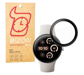Szkło hybrydowe Bizon Edge Hybrid do Google Pixel Watch 3 45mm