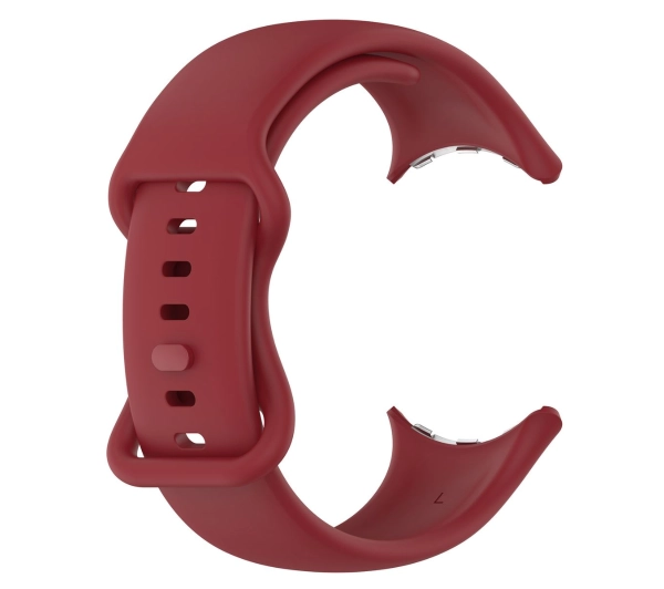 Bizon Strap Watch Silicone S do Google Pixel Watch 3 45mm Karminowy