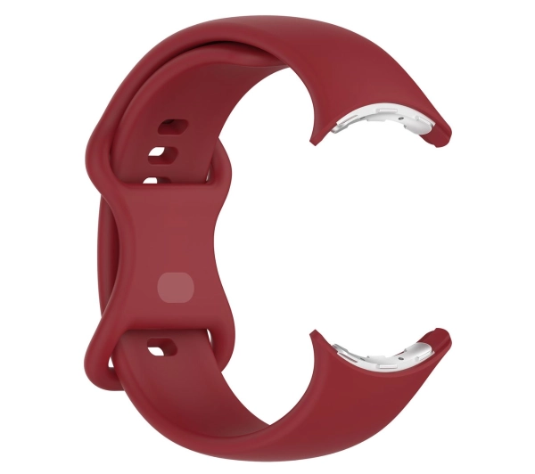 Bizon Strap Watch Silicone S do Google Pixel Watch 3 45mm Karminowy