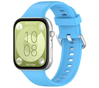 Pasek Bizon Strap Watch Silicone Pro SR do Huawei Watch Fit 3 Błękitny