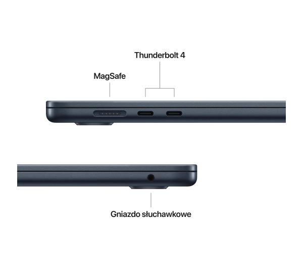 Apple MacBook Air 2025 15,3" M4 16GB RAM 512GB Dysk macOS Północ Funkcje AI - Kup na Raty - RRSO 0%