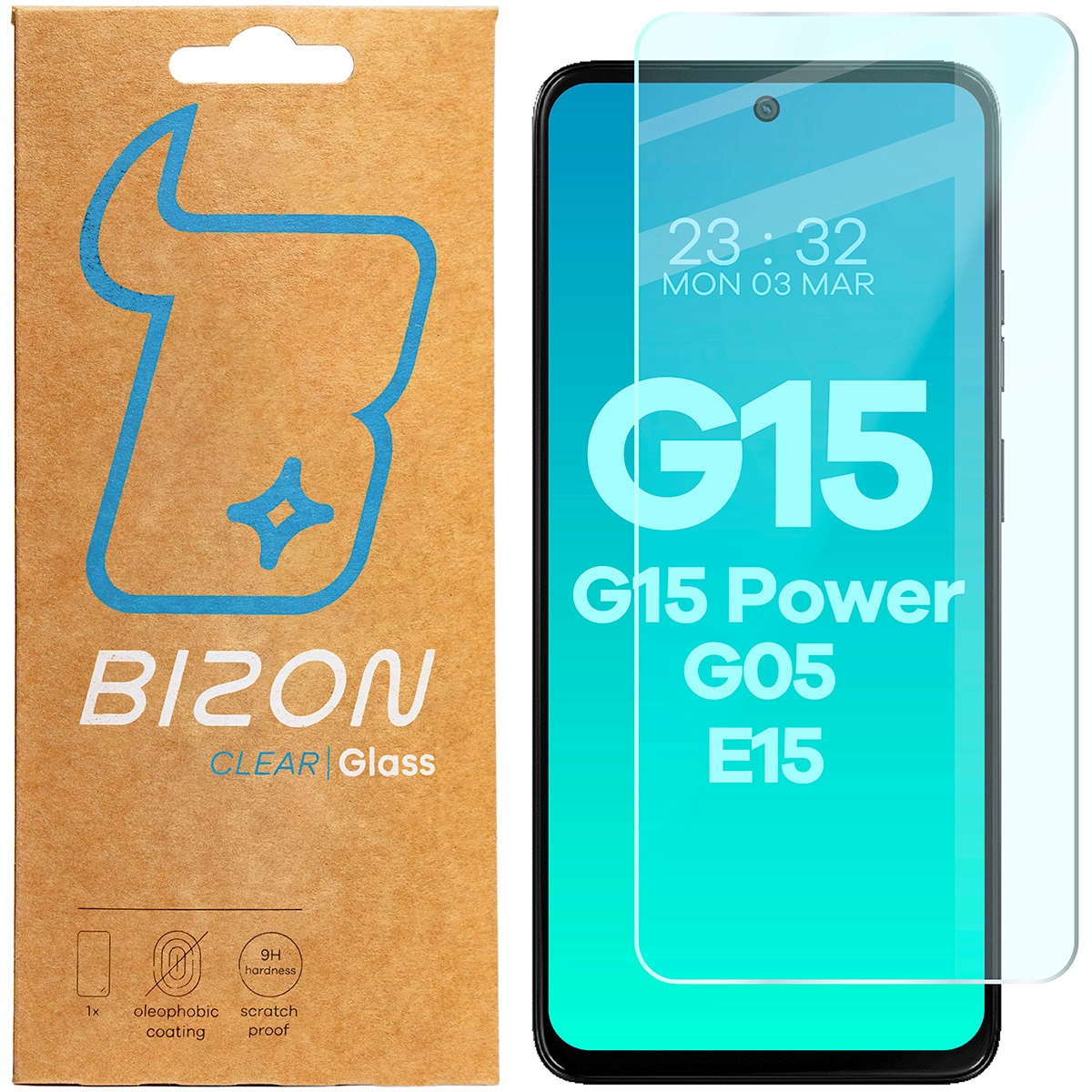 Szkło hartowane Bizon Clear 2 do Motorola Moto G15/G15 Power/G05/E15