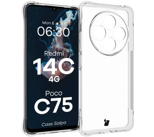 Bizon Elastyczne Salpa do Xiaomi Redmi 14C 4G / POCO C75 Przezroczysty