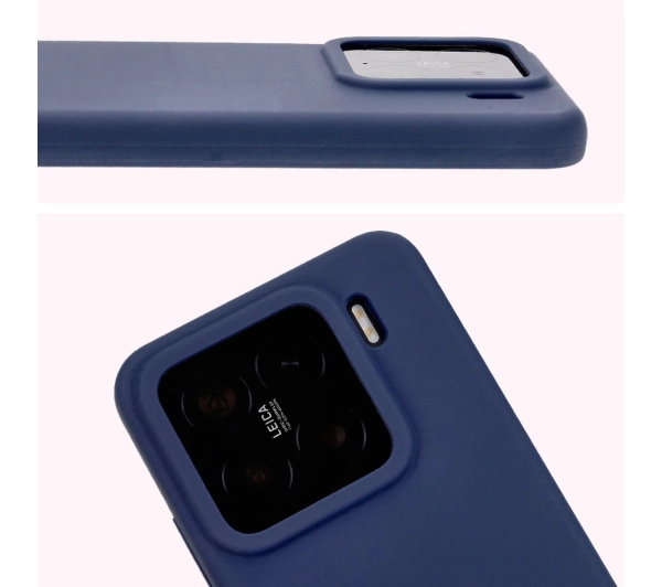 Bizon Silikonowe Soft do Xiaomi 15 Ciemno-niebieski