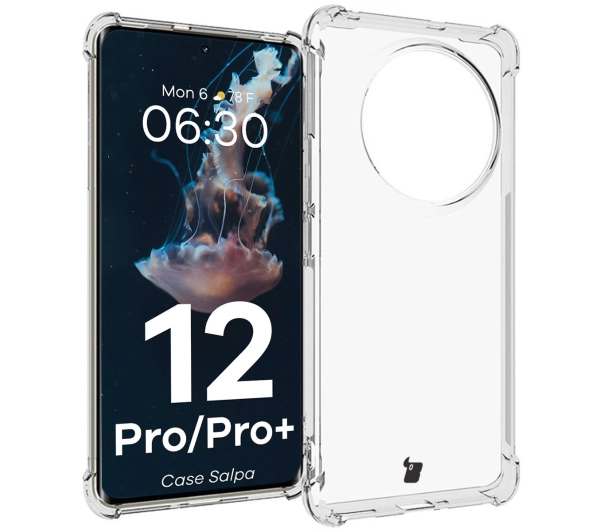 Bizon Elastyczne Salpa do Realme 12 Pro/12 Pro+ Przezroczysty