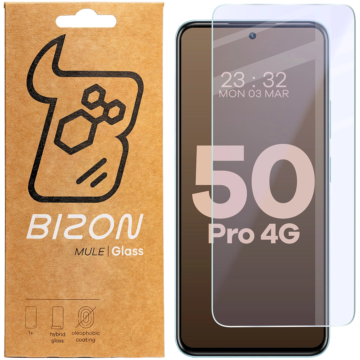 Szkło hybrydowe Bizon elastyczne Mule do Infinix Hot 50 Pro 4G