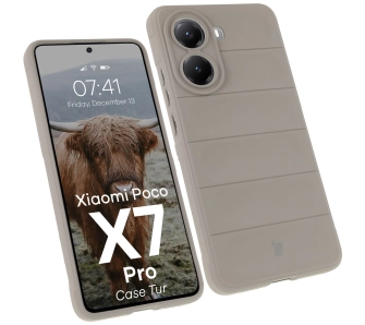 Etui Bizon Tur do Xiaomi Poco X7 Pro Jasnoszary