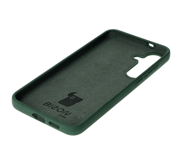 Bizon Silikonowe Soft do Galaxy S25 Plus Ciemnozielony